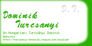 dominik turcsanyi business card