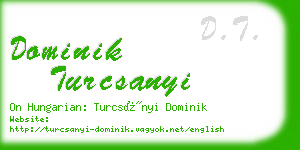 dominik turcsanyi business card